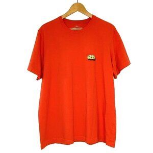 Star Wars Short Sleeved T-Shirt Uniqlo Mens size XL Orange Graphic Tee Shirt